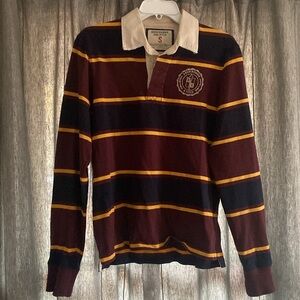 Vintage Abercrombie & Fitch Collared Long Sleeve Striped Shirt